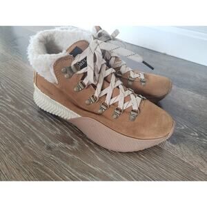 Sorel‎ Women's Fur Lined Brown Sneaker size 6.5 #1